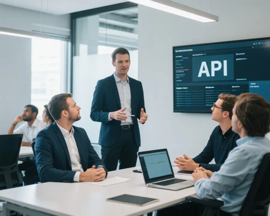 API接入咨询与技术协作示意图